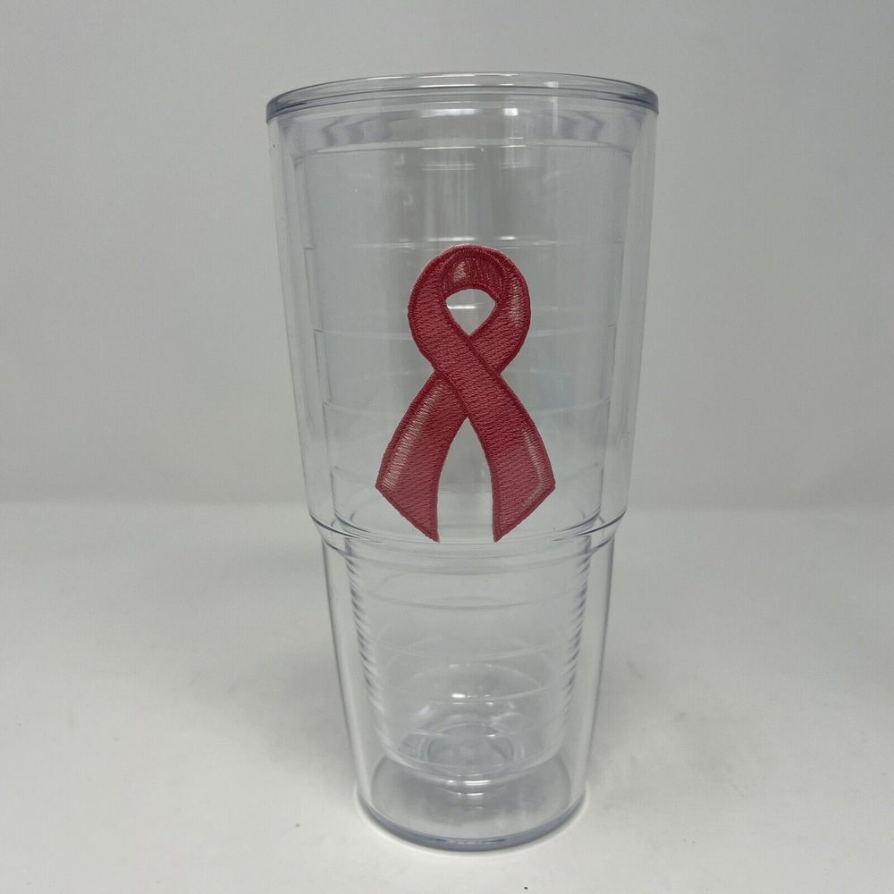 NEW Tervis Tumbler Breast Cancer Awareness Pink Ribbon Insulated Cup 24oz
